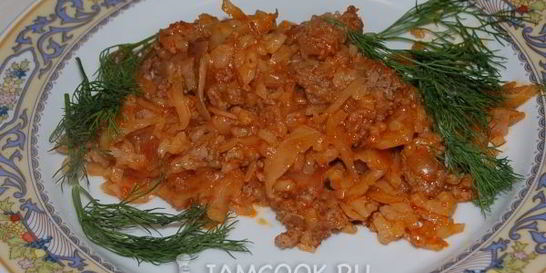 Ленивые голубцы с фаршем