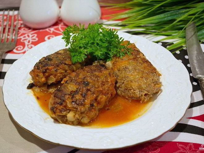 Рецепт ленивых голубцов с капустой и фаршем