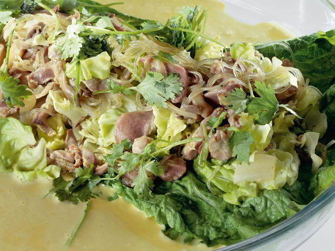 Рецепт ленивых голубцов с пекинской капустой, вермишелью и куриными желудками