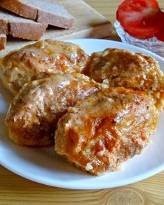 Ленивые голубцы с рисом капустой и фаршем в кастрюле