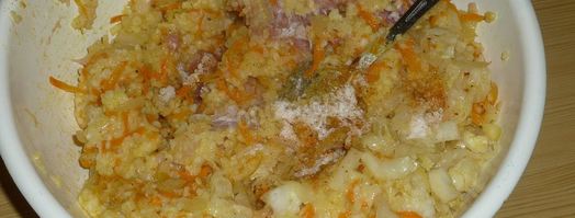 ленивые голубцы с рисом капустой и фаршем в кастрюле. Шаг 11