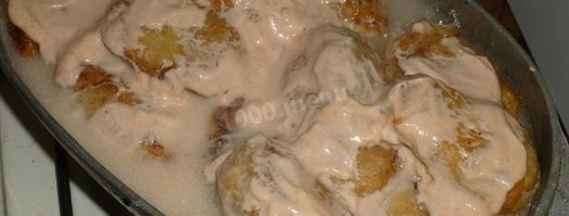 ленивые голубцы с рисом капустой и фаршем в кастрюле. Шаг 17