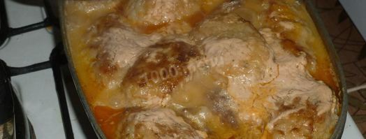 ленивые голубцы с рисом капустой и фаршем в кастрюле. Шаг 19