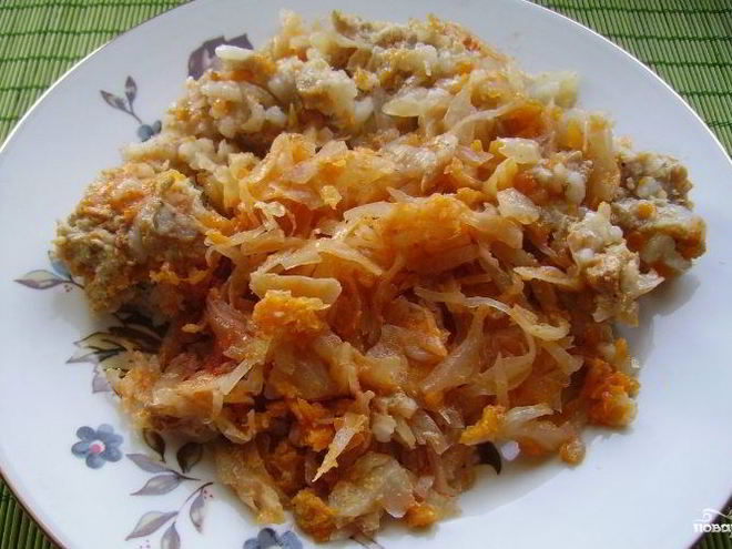 Рецепт ленивых голубцов слоями