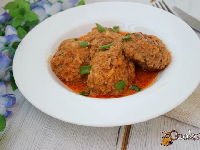 Рецепт ленивых голубцов в томатно-сметанном соусе