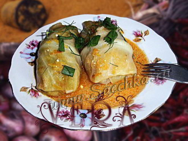 Рецепт постных голубцов с грибами