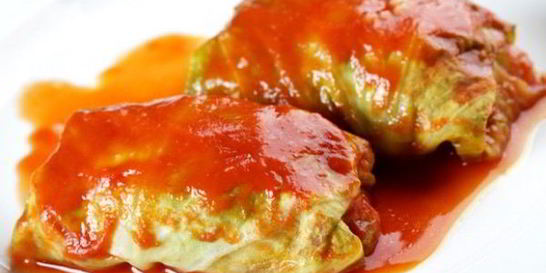 Постные голубцы с картошкой