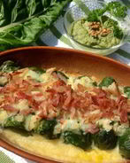 Запеченные голубцы из мангольда