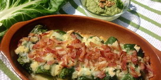 Запеченные голубцы из мангольда