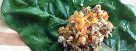 запеченные голубцы из мангольда. Шаг 9