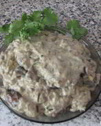 Белые грибы в сливочном соусе