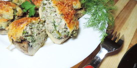 Фаршированные шампиньоны Шик