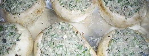 фаршированные шампиньоны шик. Шаг 2