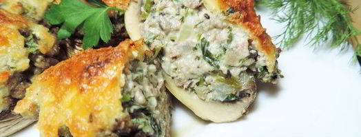 фаршированные шампиньоны шик. Шаг 5