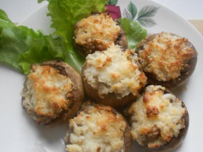 Рецепт фаршированных шампиньонов