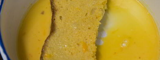 гренка с маскарпоне и нектаринами. Шаг 5