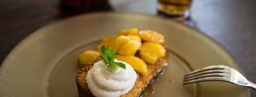 гренка с маскарпоне и нектаринами. Шаг 9