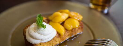 гренка с маскарпоне и нектаринами. Шаг 10