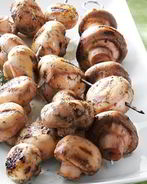 Грибы на гриле