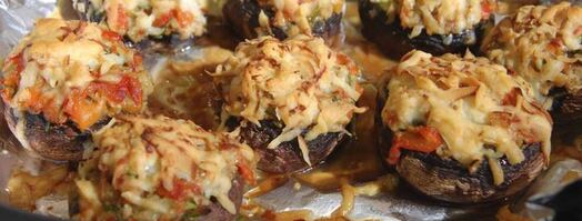 грибы по-тоскански с красным перцем и оливками. Шаг 11