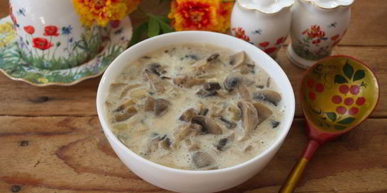 Грибы под соусом