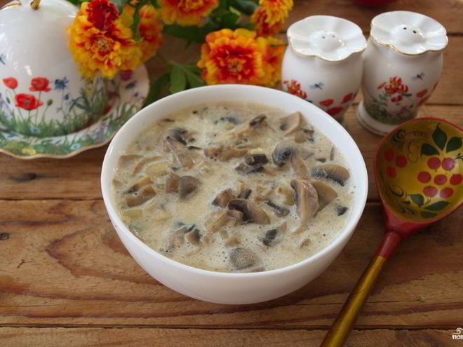 Рецепт грибов под соусом