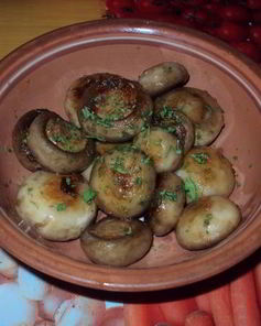 Грибы с чесноком