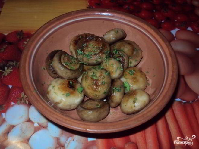 Рецепт грибов с чесноком