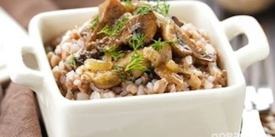 Грибы с гречкой