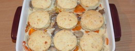 грибы с сырными сконами. Шаг 7