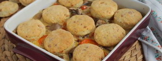 грибы с сырными сконами. Шаг 8