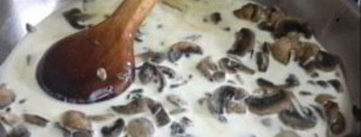 грибы со сливками. Шаг 4