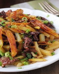 Грибы сушеные жареные