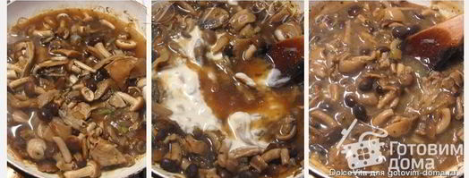 грибы в постном соусе без масла. Шаг 3