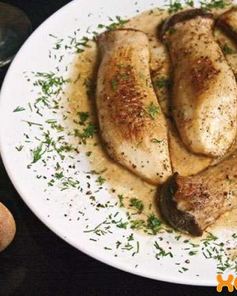 Грибы в сливочном соусе