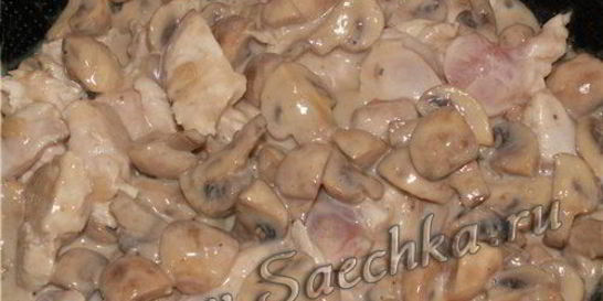 Грибы в сыре