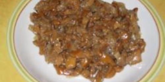 Лисички жареные