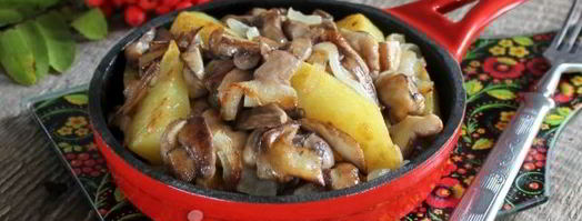 маслята жареные с картошкой. Шаг 13