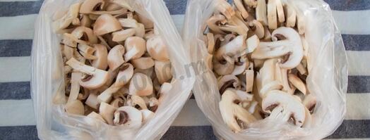 мороженные шампиньоны. Шаг 5