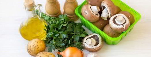 постные фаршированные шампиньоны. Шаг 3