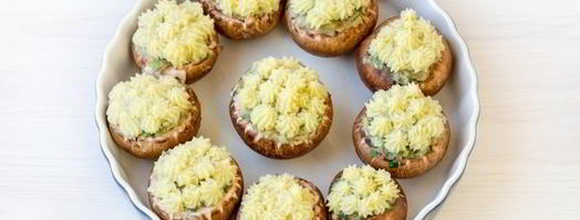 постные фаршированные шампиньоны. Шаг 16