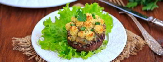 постные фаршированные шампиньоны. Шаг 18