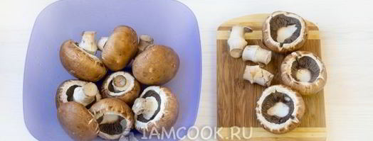 постные фаршированные шампиньоны. Шаг 8