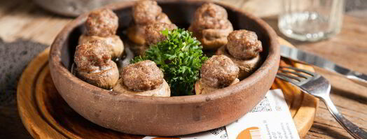 шампиньоны, фаршированные мясом. Шаг 7