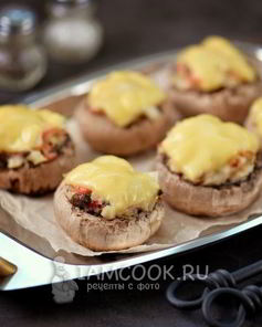 Шампиньоны, фаршированные Снежным крабом