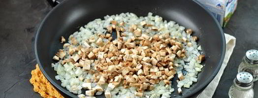 шампиньоны, фаршированные снежным крабом. Шаг 5