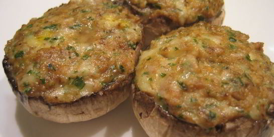 Шампиньоны фаршированные в духовке