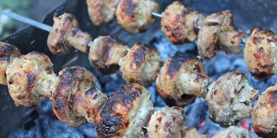 Шампиньоны на костре