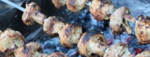 шампиньоны на костре. Шаг 3