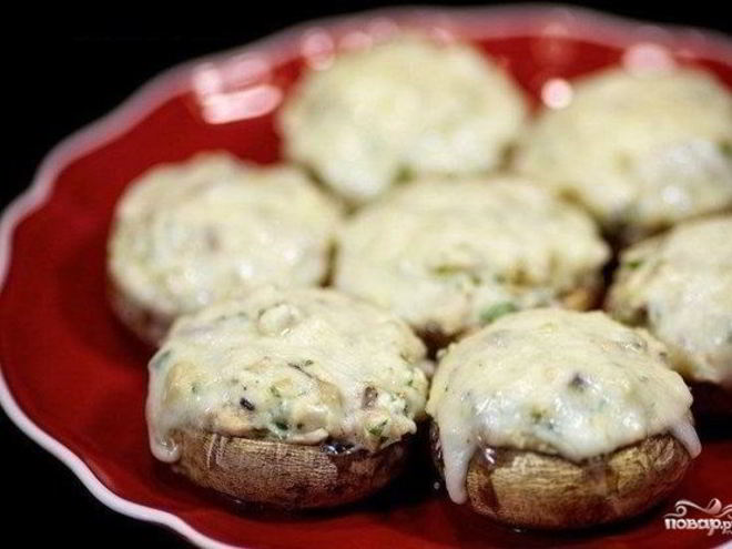 Рецепт шампиньонов с курицей и сыром